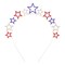 4th of July Headband - Rhinestone Star Patriotic Headband - Red White and Blue Star Headbands for 4th of July Accessories for Women - Fourth of July Party Props Decorations